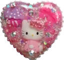 Emoji HelloKittyResinHeart