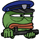 Emoji copsfrog