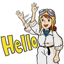 Emoji hello_fio