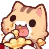 Emoji cat_popcorn