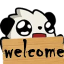 Emoji panda_welcome