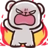 Emoji CRDBearAngryFire