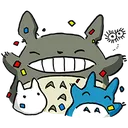 Emoji totoro_famille