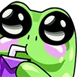 Emoji froggie_sip