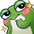 Emoji FroggieBlushySmirk