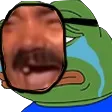 Emoji Pepe_hiding_is_sad_atitude
