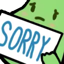 Emoji green_sorry