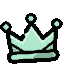 Emoji 9682lightgreencrown