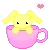 Emoji TeacupBunny