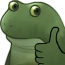 Emoji frogethumbsup