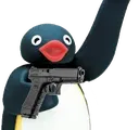 Emoji pinguwithgun