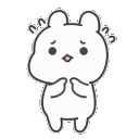 Emoji bunnynervous