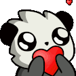 Emoji panda_coeur