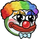Emoji 3923_pepe_clownmakeup