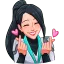 Emoji sage_hearts