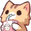 Emoji nekocatdrink