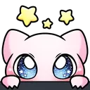 Emoji mew_juju_peek