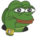 Emoji pepe_riche_smart