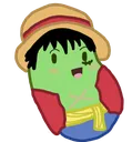Emoji 5861_luffy_bean