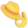 Emoji chapeeau