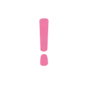 Emoji explanation_mark_pink