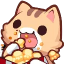 Emoji cat_eat