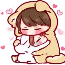 Emoji calin