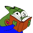 Emoji pepe_gareading