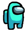 Emoji AmongUsCyan