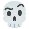 Emoji skulleyebrow