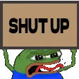 Emoji 9347pepeshutup