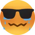 Emoji 9951silentcryingwithsunglasses
