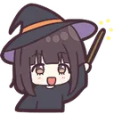 Emoji 99WitchKurumiCastASpell1