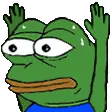 Emoji pepehandsup