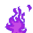 Emoji flammeviolette