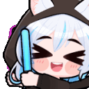 Emoji Shiro_Cheering
