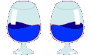 Emoji blue_cheers