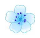 Emoji blue_flower