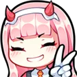 Emoji zero_two_smile