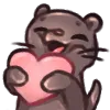 Emoji Otter_heart