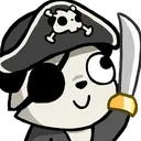 Emoji panda_pirate