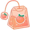 Emoji peach_tea_bag