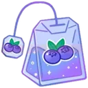 Emoji blueberry_tea_bag