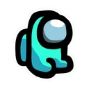 Emoji baby_among_us_blue_cyan