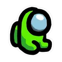 Emoji baby_among_us_green