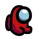Emoji baby_among_us_red