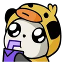 Emoji panda_canard