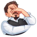 Emoji tony_facepalm
