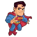 Emoji superman
