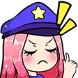 Emoji pinkypolice
